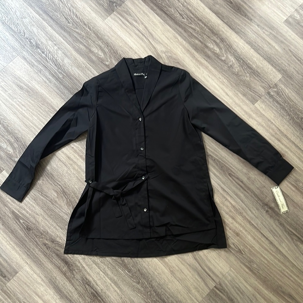 Estelle & Finn Black Side Tie Tunic